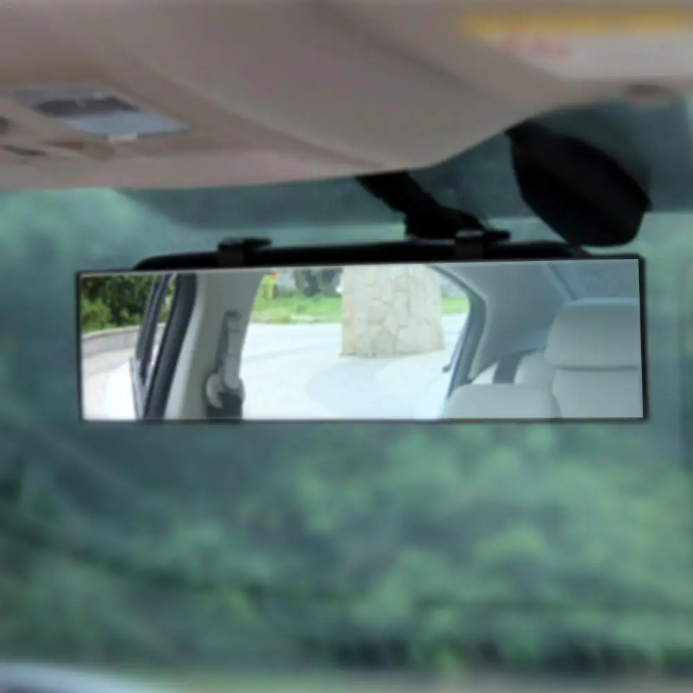 

Excellent 300mm Interior Rear View Mirror Black Rearview Mirror 300mm Durable Car Interior Mirror for Car