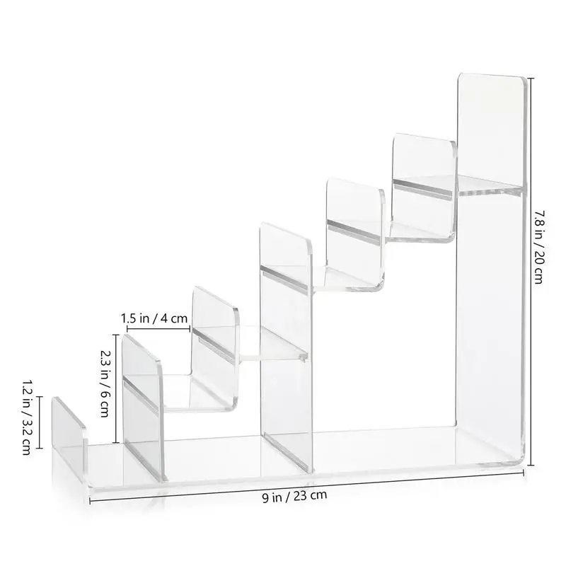 Clear Acrylic Display Stand Purse Holder Jewelry Glasses Display Shelf Multi-Layer Wallet Storage Rack Desktop Makeup Organizer images - 6