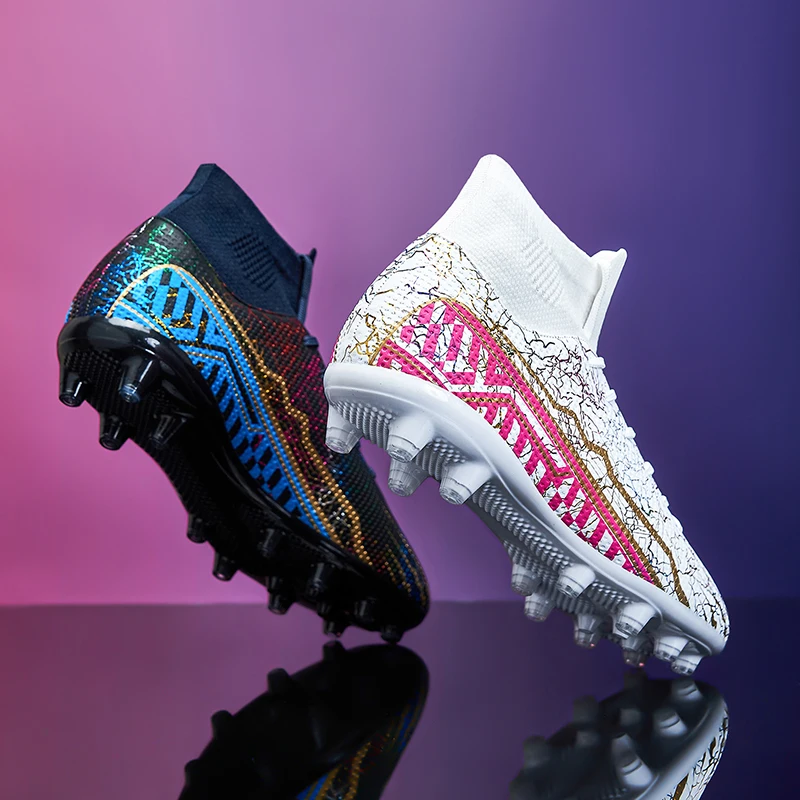 Brand Quality Football Boots Men's Soccer Shoes Cleats TF/FG Boys Wear-Resistant Football Sneakers Outdoor Futsal Training Shoes