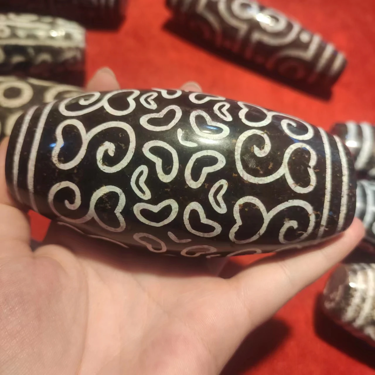 1Pcs/Lot Rare Collectibles Multi-Eyes Pattern Big Dzi Beads Agate Ornament Town House Gift Top Grade for Buddha