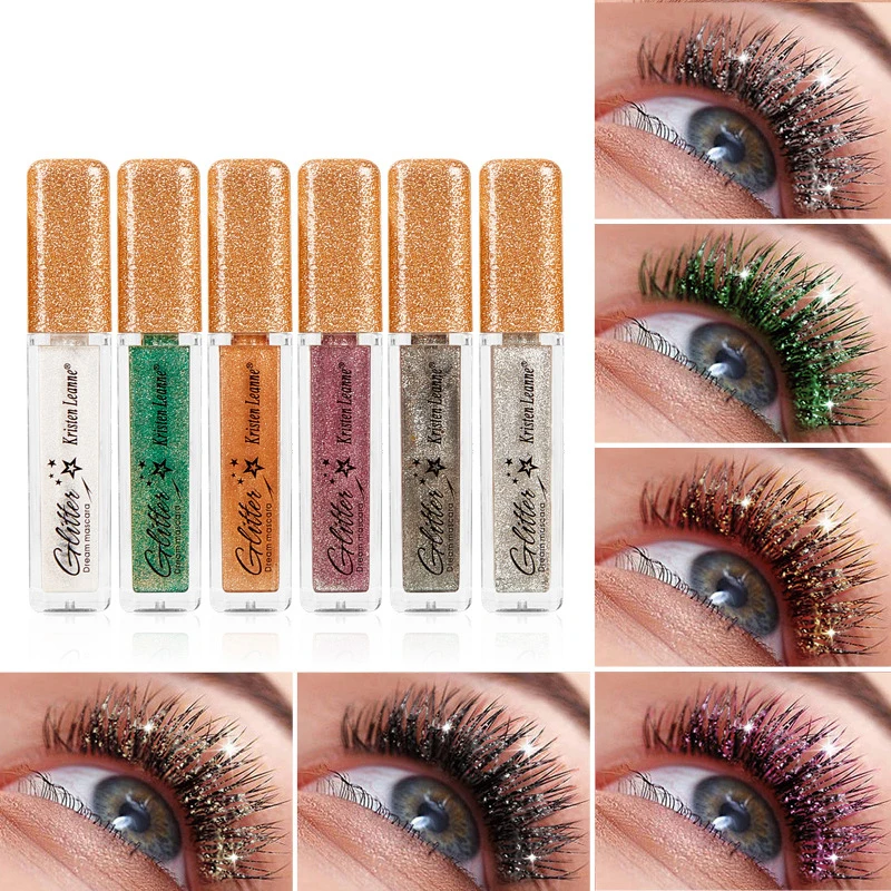 

Sparkle Shine Diamond Mascara Pearly Glitter Mascara Waterproof Long Lasting Shimmer Gloss Mascara Lengthens Eye Lash Makeup
