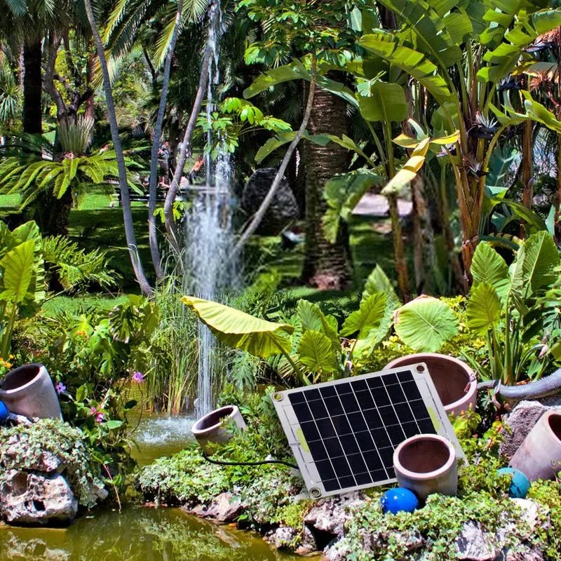 

10W Outdoor Fountain Pump With Separate Solar Panel Bird Bath Fountain For Pool Watering Pond Aquarium Fish Tank