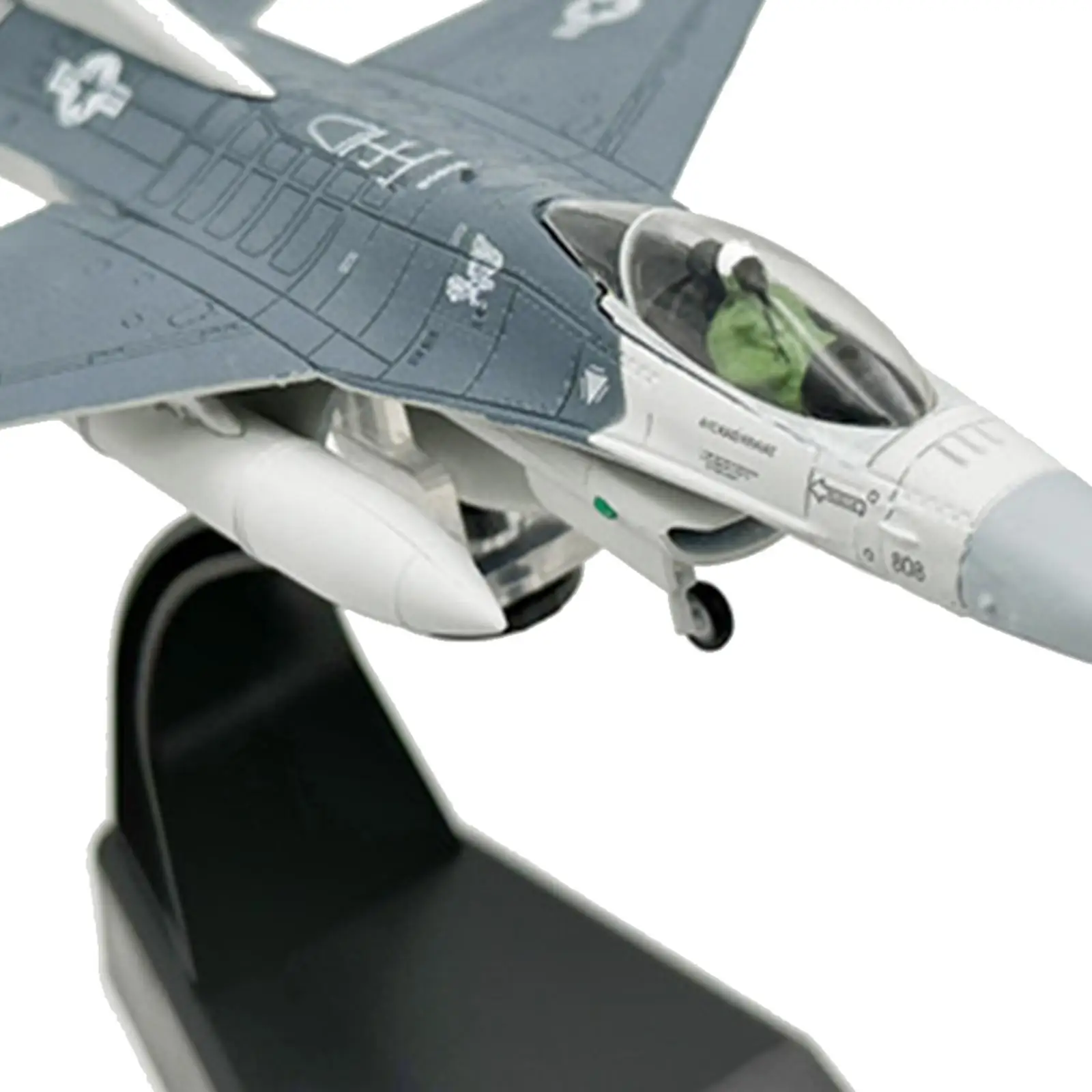 

1/100 Scale F16C Fighter High Detailed Diecast Model Airplane Collection Aircraft for Home Bookshelf Bar Living TV Cabinet