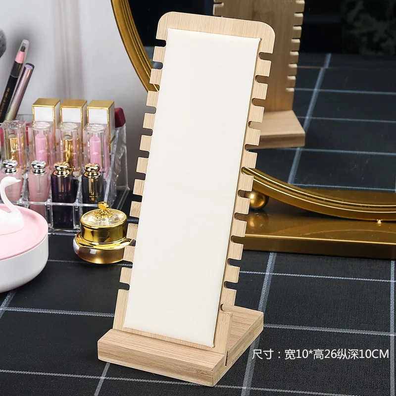 

Простая деревянная съемная подставка для ожерелья, реквизит для ювелирных изделий, вешалка, подвесная подставка для ювелирных изделий