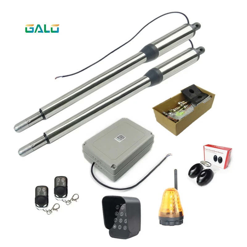 300KG Stainless Automatic Gate Opener For Gates Up To 16 Feet Long And 650 Pounds For Dual Swing Gate