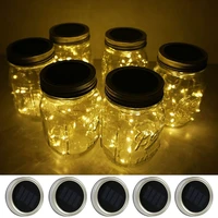 led solar waterproof night light broken glass chandelier wishing light fairy lights for outdoor fence and christmas decoration