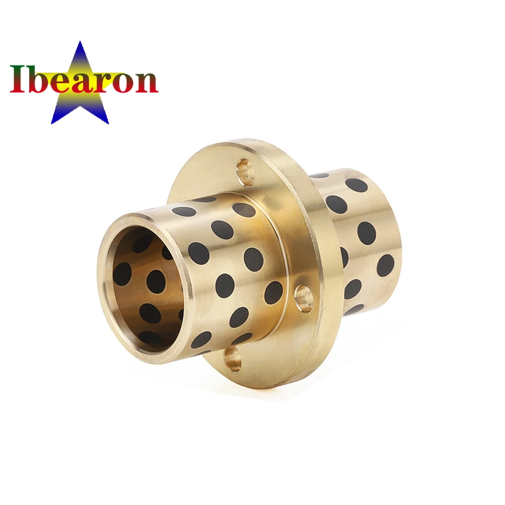 Круглый фланцевый линейный подшипник LMFC8L среднего типа графитовый Медный рукав