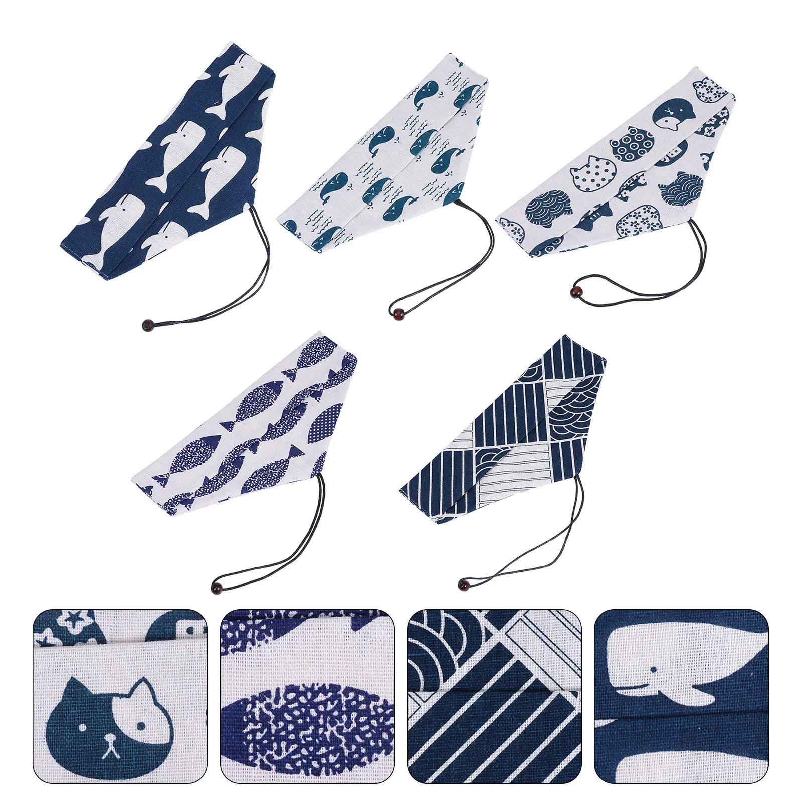 

5 Pcs Cutlery Storage Bag Tableware Travel Chopsticks Spoon Carry Bags Jewelry Organizer Straw