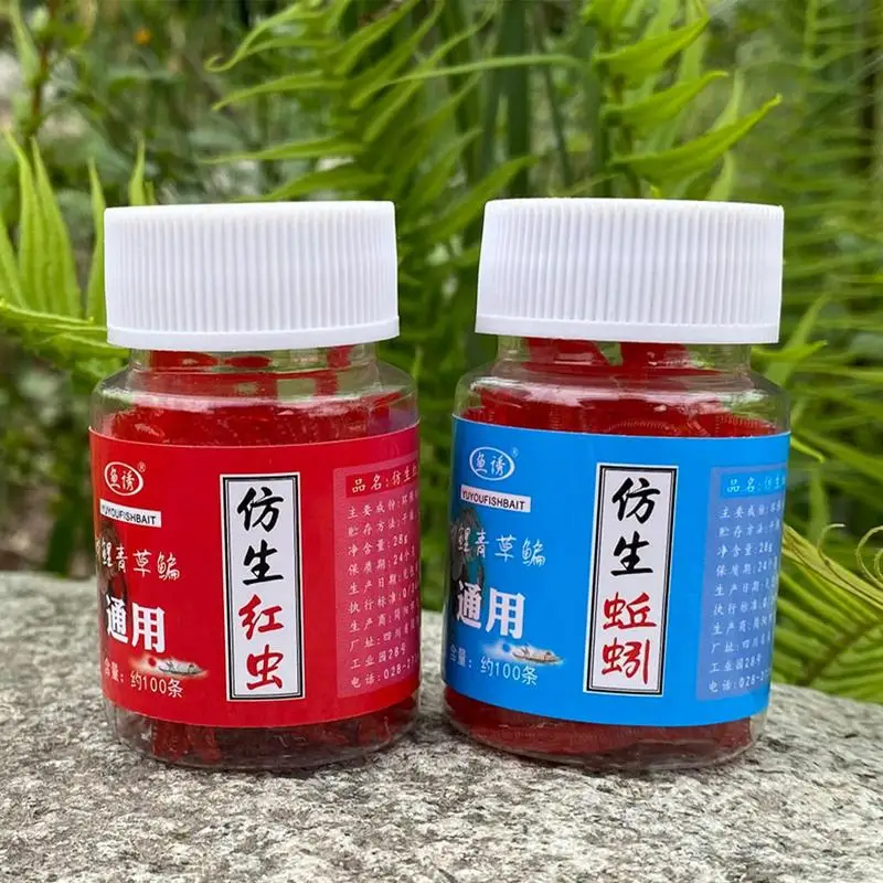 

100 шт., искусственные резиновые приманки для ловли карпа