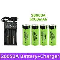 100 new original high quality 26650 battery 5000mah 3 7v 50a lithium ion rechargeable battery for 26650a led flashlightcharger