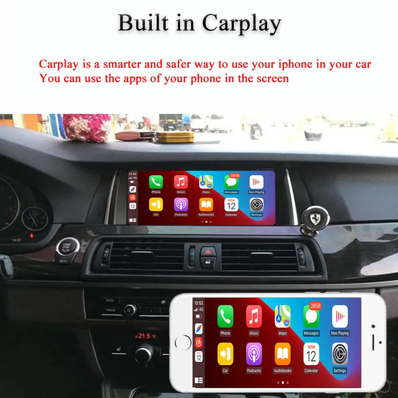 Автомобильный проигрыватель Bonroad Android 10 сенсорный экран для BMW 5 Series F10/F11 520i 525i 528i