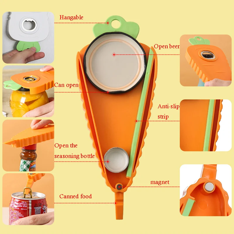 Новинка 2022 консервный нож креативная магнитная наклейка на холодильник в виде