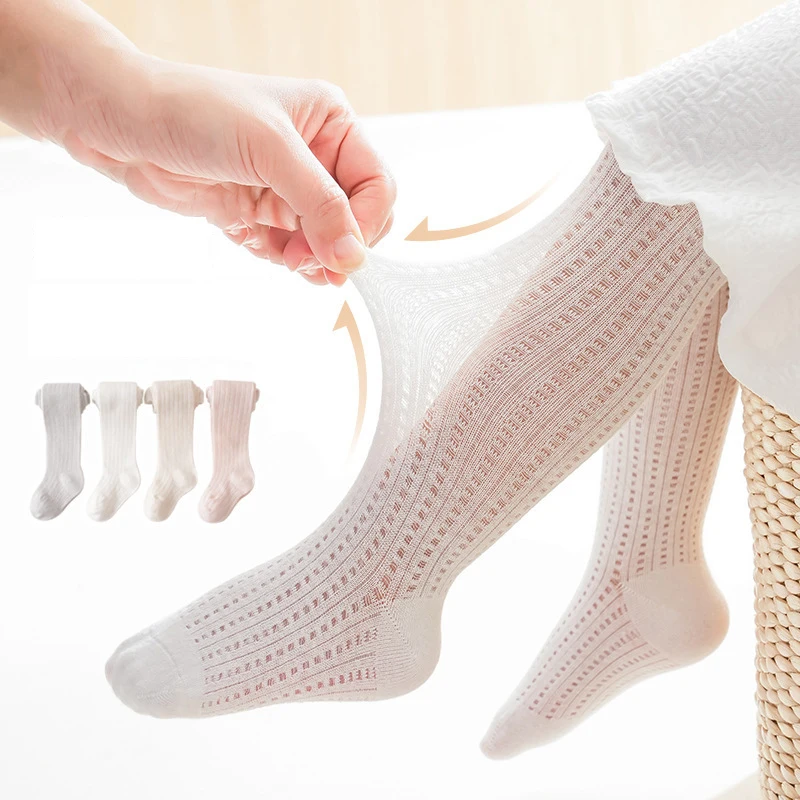 

Spring Summer Baby Girls Tights Mesh Breathable Pantyhose For Infants Newborns Toddlers Kids Cotton Tight 0-8 Years