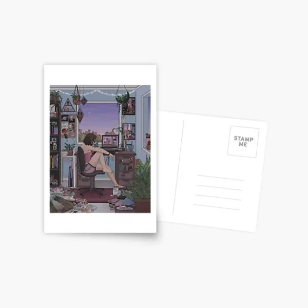 

Creative Space Postcard Life Photo Modern Hoom Aesthetic Cartoon Decor Style Memory Photocard Bedroom Fashion Indoor