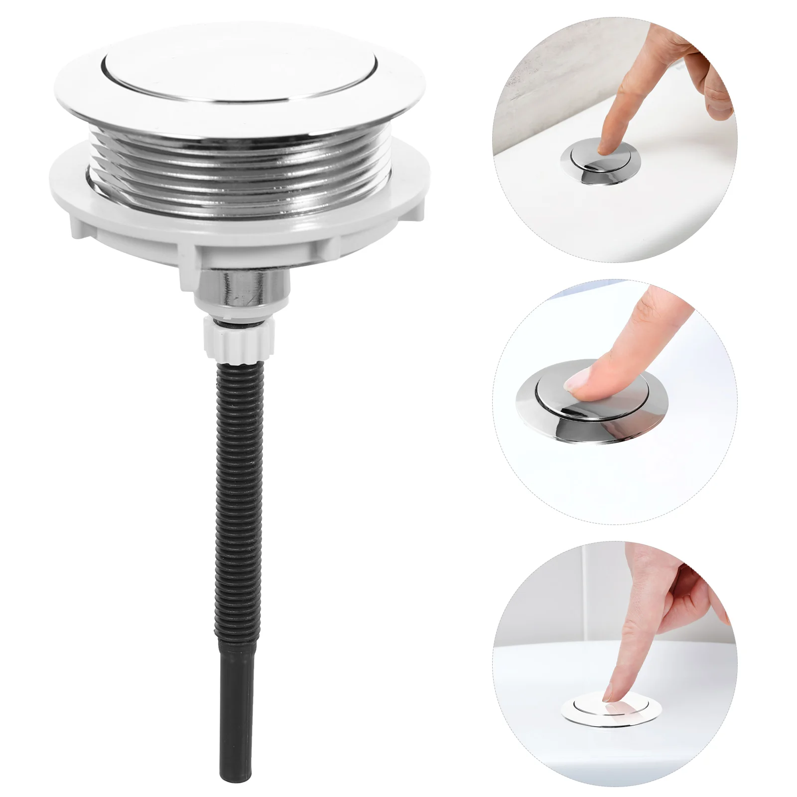 

Toilet Button Flush Tank Push Flushing Water Buttons Dual Replacementuniversal Lever Closestool Suppliesbathroompartshandle