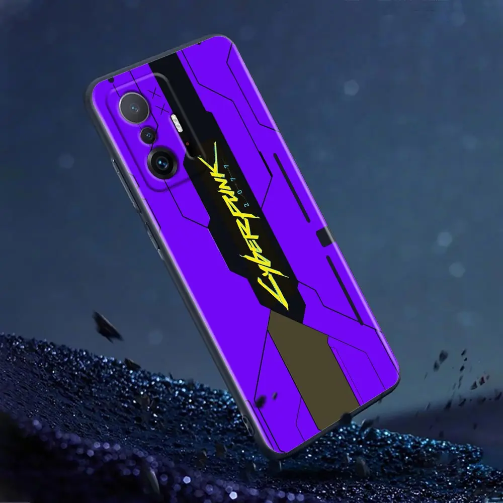 net game c cyberpunkes phone case for xiaomi mi 11i 12 12x 11 11x 11t poco x3 nfc m3 pro f3 gt m4 soft silicone case free global shipping