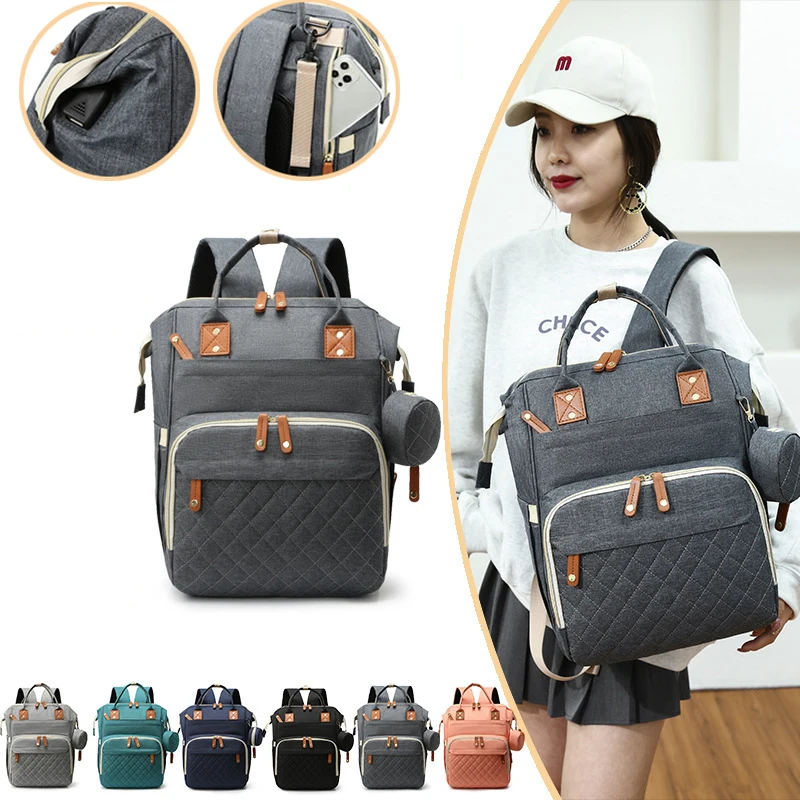 

Рюкзак для мам, вместительная многофункциональная водонепроницаемая сумка для подгузников