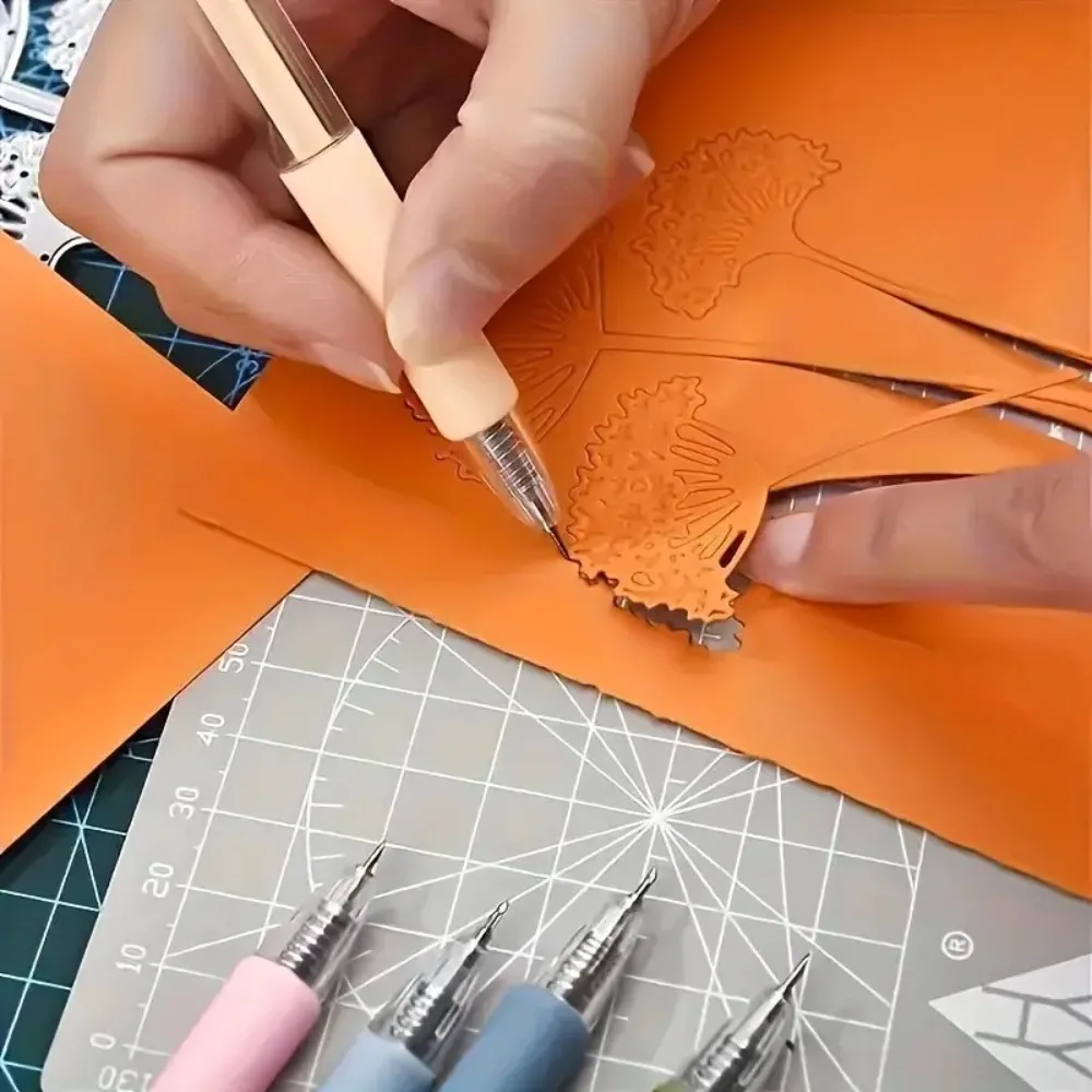 Фото Креативный нож для вырезания бумаги, нож для рукоделия, студенческий универсальный нож, ручка для скрапбукинга, режущий инструмент, школьные принадлежности №3