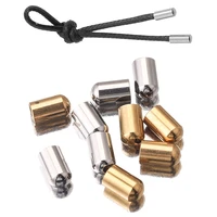 30pcs beads caps stainless steel clasp leather cord crimp tip end caps for necklace connectors bracelet jewelry making supplies