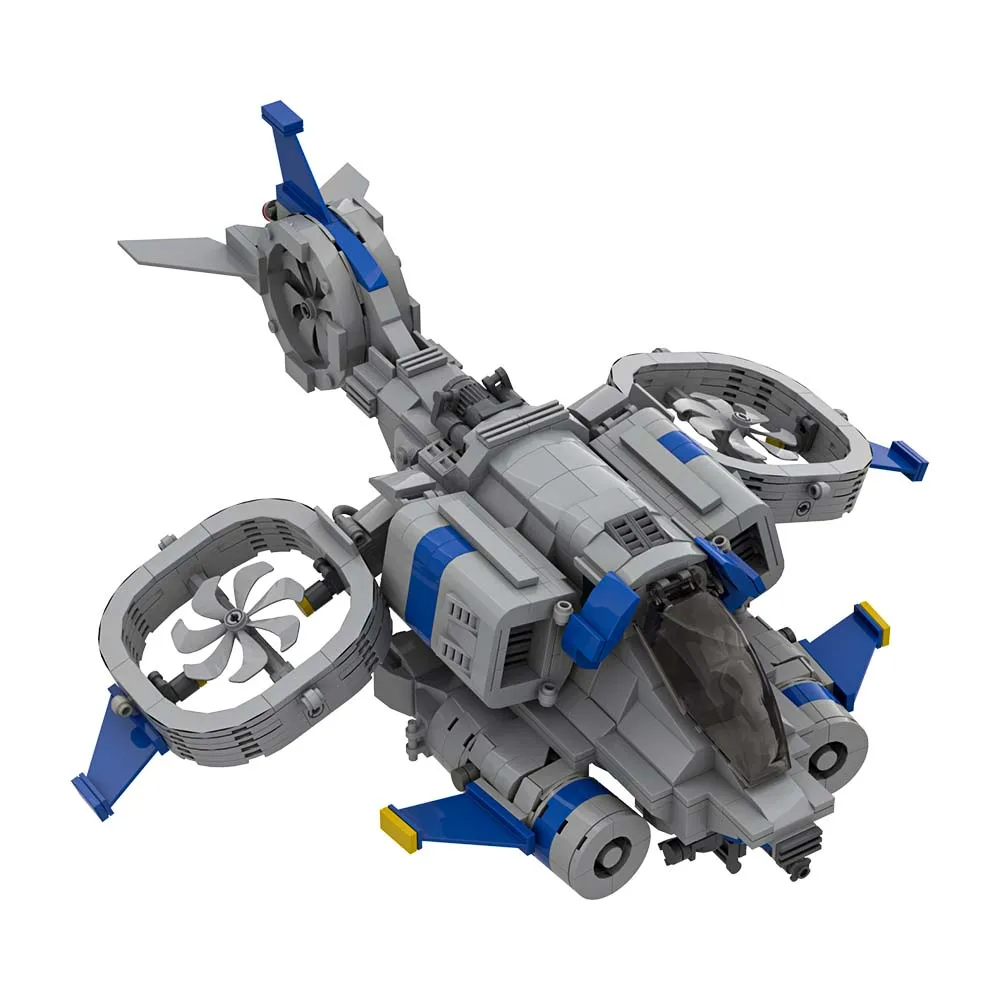 Фото Конструктор Gobricks MOC Starcrafted II: Истребитель Банши, популярная модель из строительных блоков, игрушка для сборки, подарок для детей №4