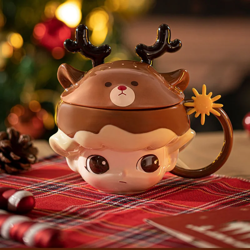 

Dimoo Letters From Snowman Series Mug Trend Creative Mug Around Toys Doll Cute Anime Figure Ornaments Gift Collection