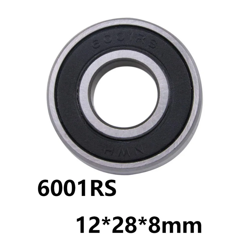 

10Pcs/lot 6001Rs Cover Seal Deep Groove Ball Miniature Mini Bearings 6001Rs 6001-Rs 12*28*8Mm 12x28x8 52100 Chrome Steel