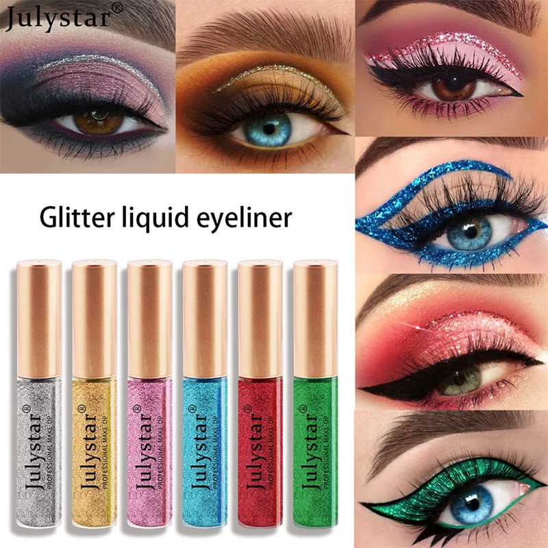 

Colored Thin Eyeliner Gliter Delineador Sombra De Glitters Para Ojos Delineado Eye Liner Pailleté Pour Les Yeux Mujer Maquillaje