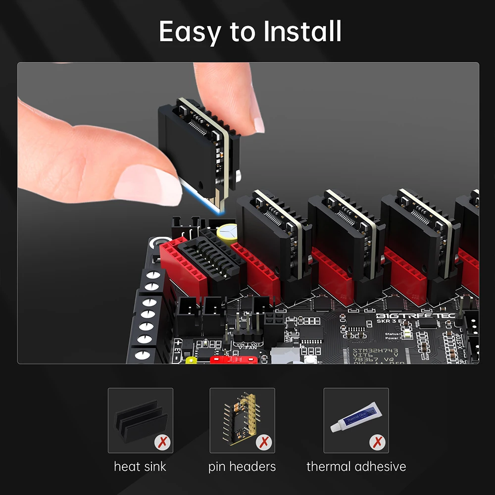 Материнская плата BIGTREETECH SKR 3 EZ V1.0 TMC2209 обновленная BTT V1.4 детали для 3D принтера Ender