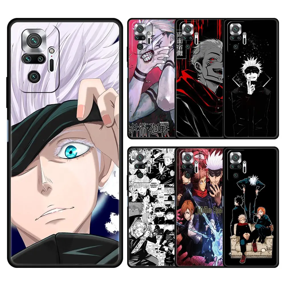

Cover Case for Xiaomi 11T 12 12Pro 12X Redmi 7 8 9 10 7A 8A 9A 10A 9C 10C K40 K50 Pro Plus Capinha Armor Anime Jujutsu Kaisen