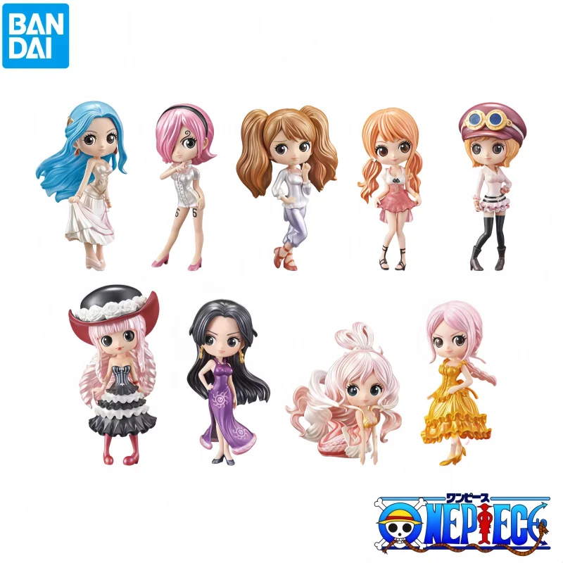 Фото Оригинальная фигурка Bandai в наличии: Ута, Нами, Нефертари Д. Виви из One Piece, аниме-персонажи, оригинальная статуэтка в коробке. №1