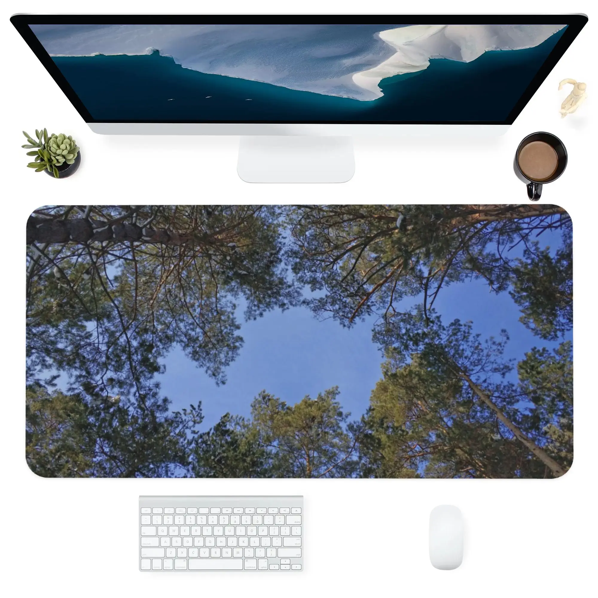 

Free Shipping Simple Landscape Table Mats Mouse Pad Office Carpet Desk Pad Mouse Mat XXL for PC Keyboard Mouse Carpet