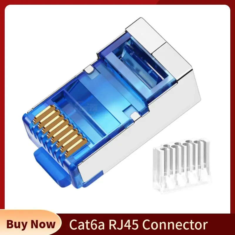 Разъем Ethernet Cat6a 6a RJ45 8P8C 6U 