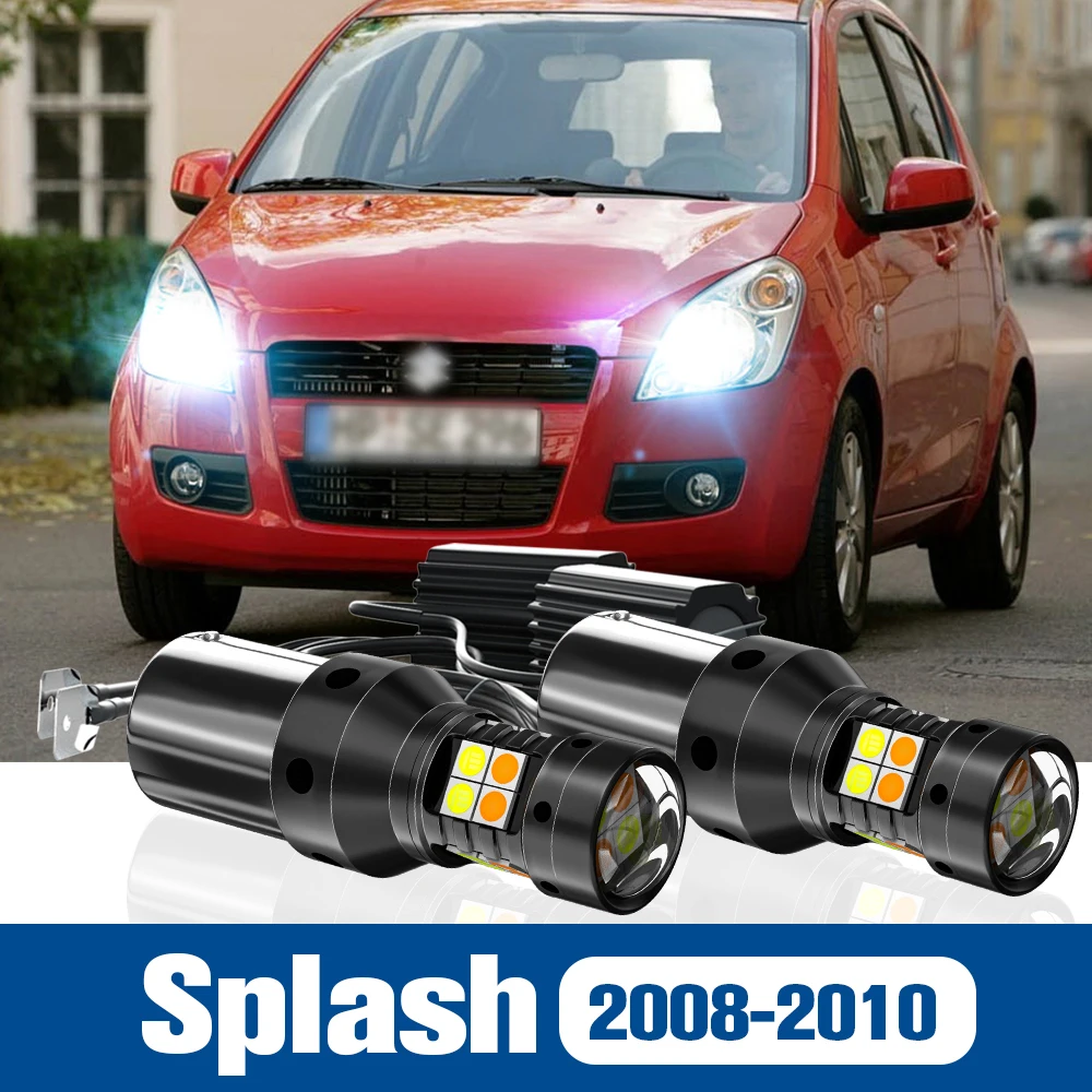

2pcs LED Dual Mode Turn Signal+Daytime Running Light DRL Accessories Canbus For Suzuki Splash 2008 2009 2010