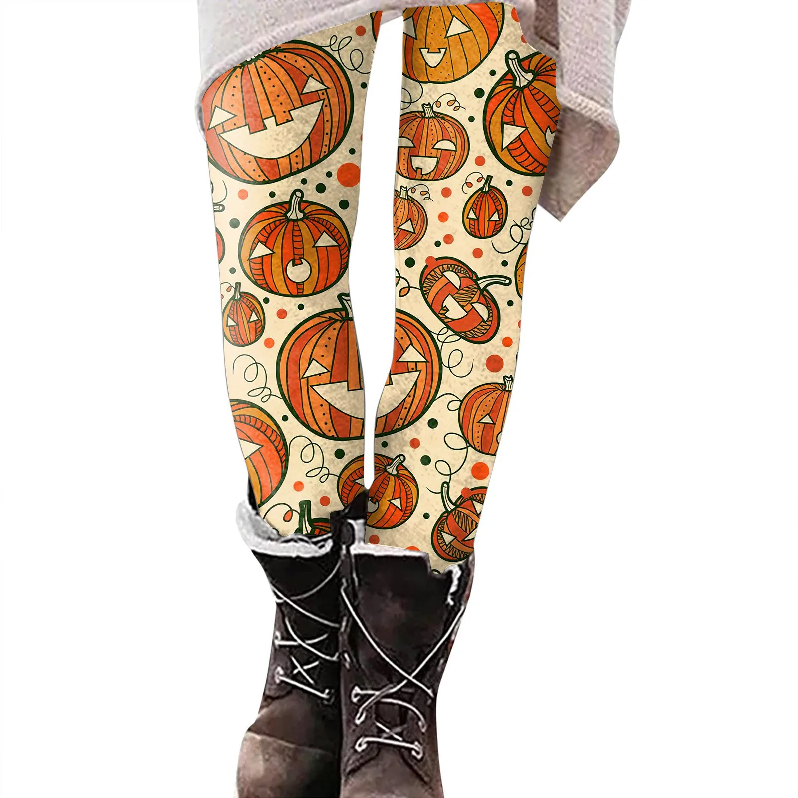 Женские Леггинсы Для Хэллоуина Пикантные Эластичные Полосатые С Принтом Черепа