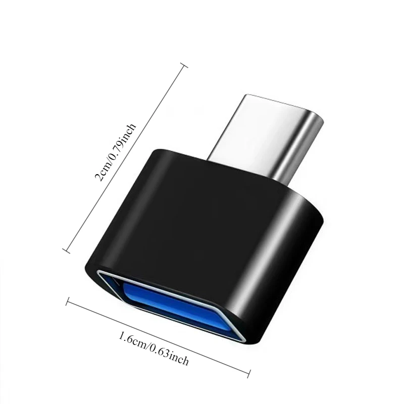 Фото Адаптер USB-USB-C, преобразователь 2.0usb «мама» на «папа» Type-C, подходит для Xiaomi, для iPhone 17/17 Plusreading USB-накопители №2