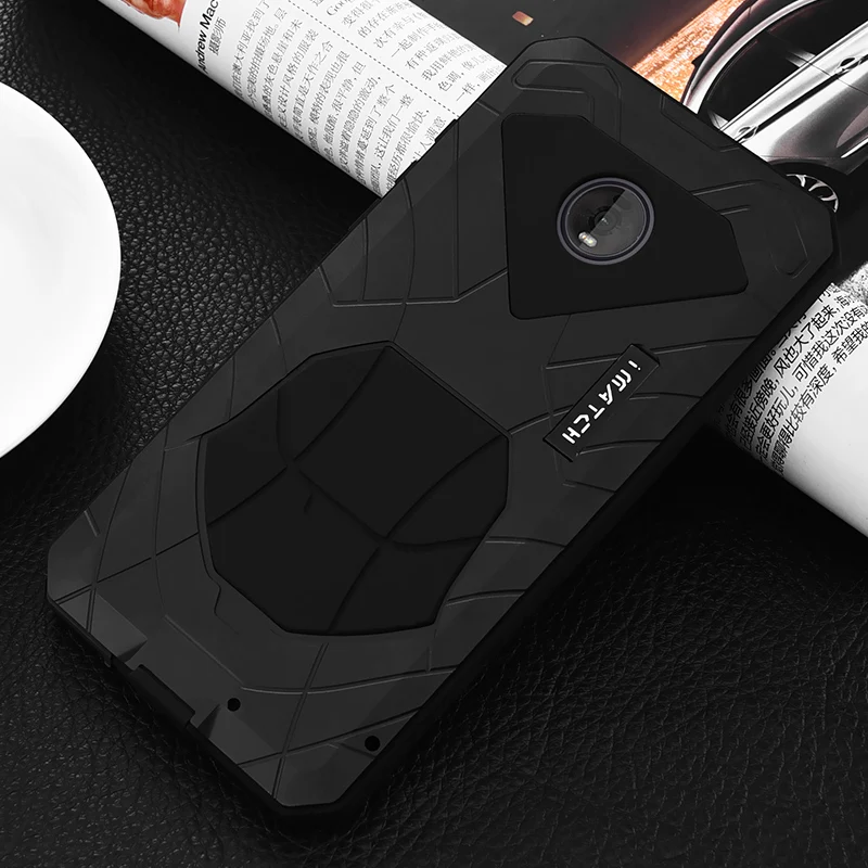 Imatch Aluminum Metal Silicone Shockproof Case Cover For Motorola Moto Z4 Dirt Shock Proof Cover Case For Motorola Edge + Plus