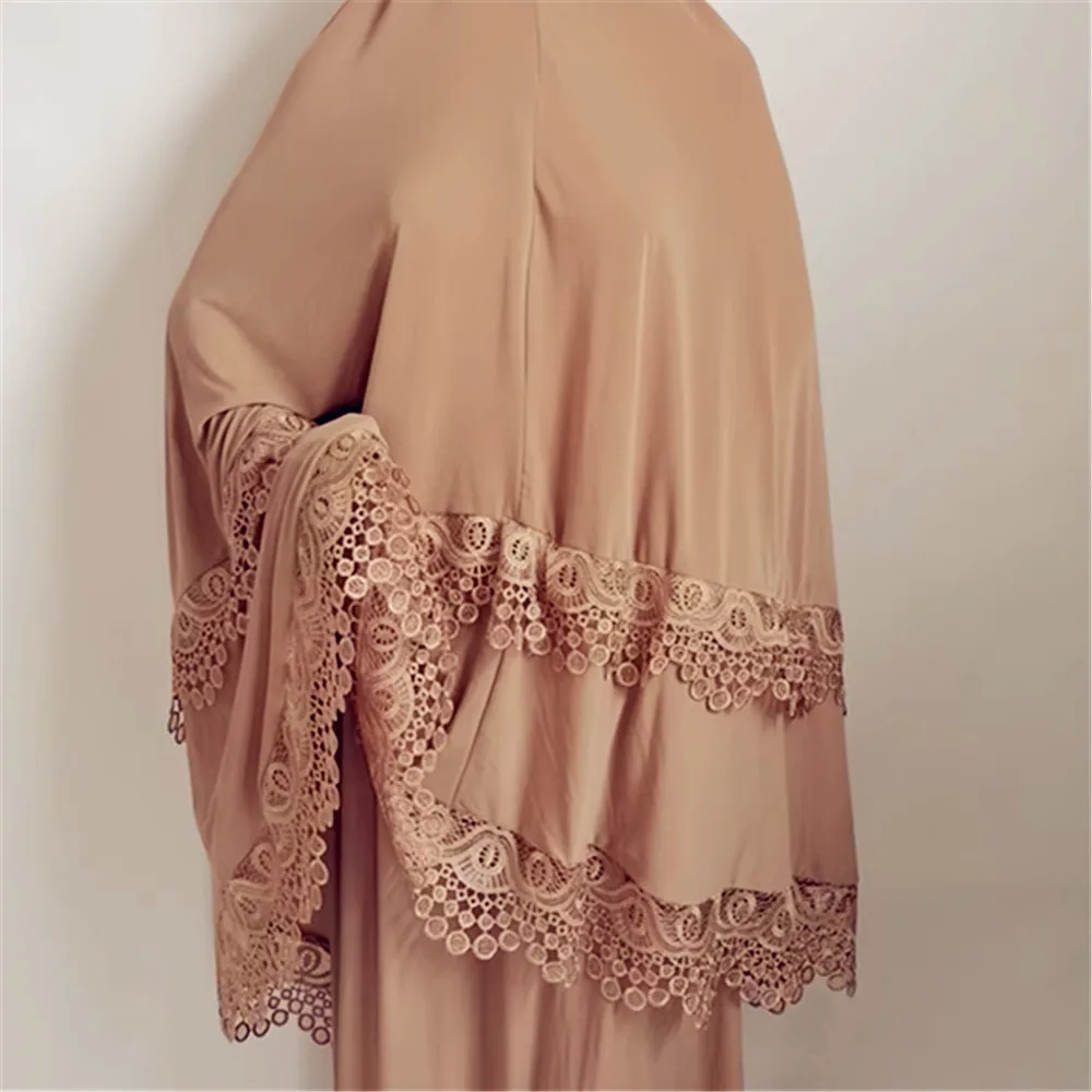 Женский двухслойный молитвенный набор из двух предметов с кружевами стразов и