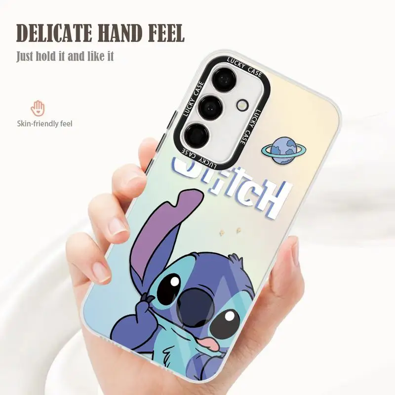 Стич девушка Ангел Sac лазерный градиент телефонные чехлы для samsung Galaxy A53 A24 A22 A13 A12
