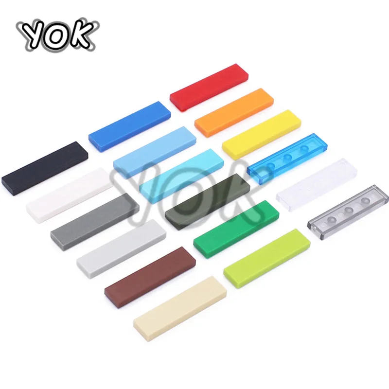 

Технические аксессуары MOC 1x4, плоская плитка с пазами, строительные блоки, сделай сам, Просвечивающая пластина, деталь для сборки, Обучающие ...