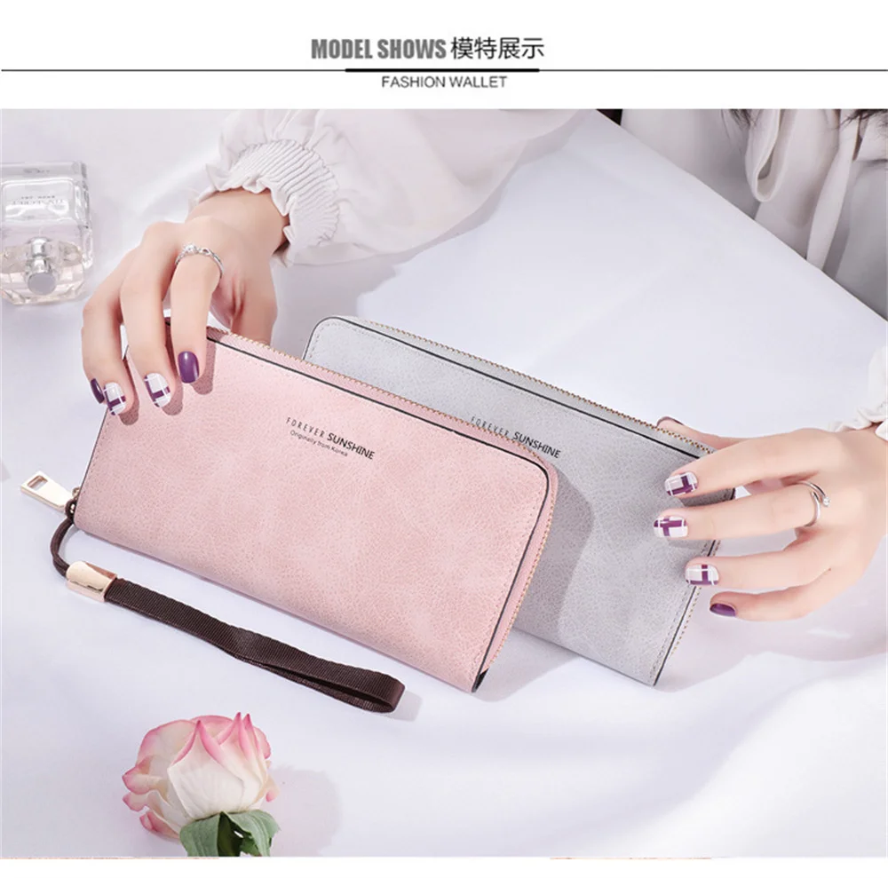 Женский длинный кошелек из искусственной кожи