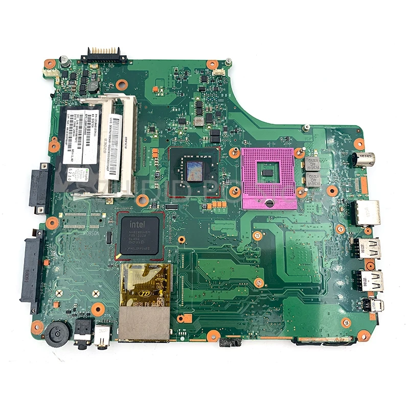 

ZUIDID V000125000 6050A2169401-MB-A02 For Toshiba Satellite A300 A305 Laptop Motherboard INTEL GM965 DDR2 Free CPU Main Board