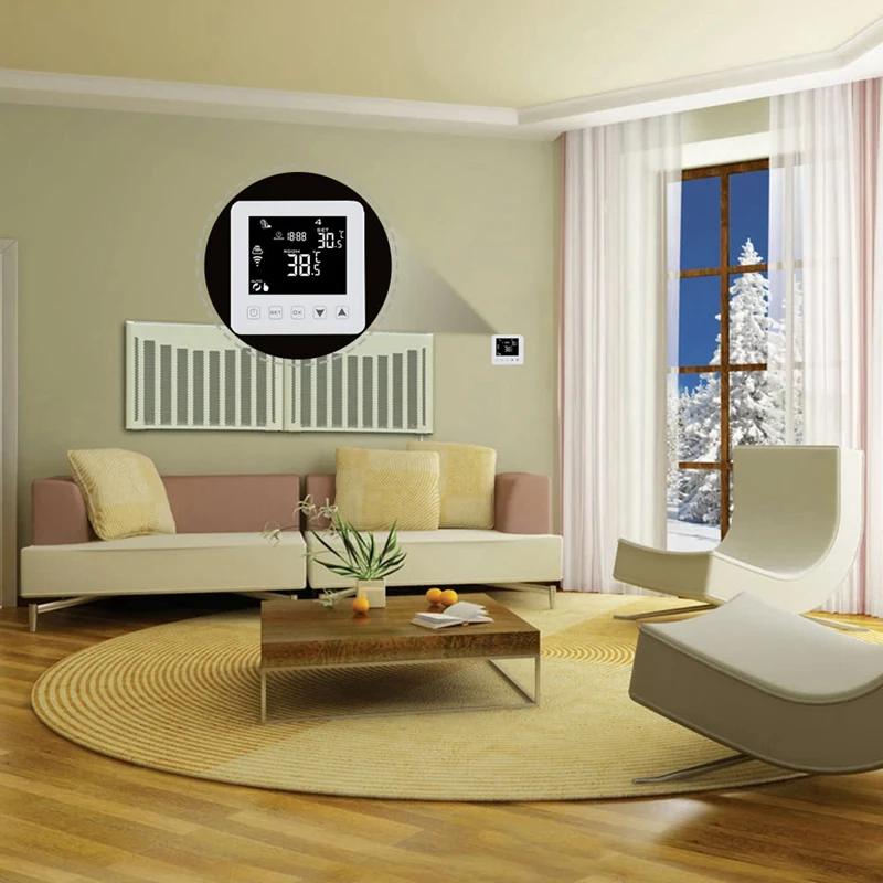 Promotion! Alexa Wifi Thermostat 220V Tuya Smart Air Conditioner Controller Temperature Digital |