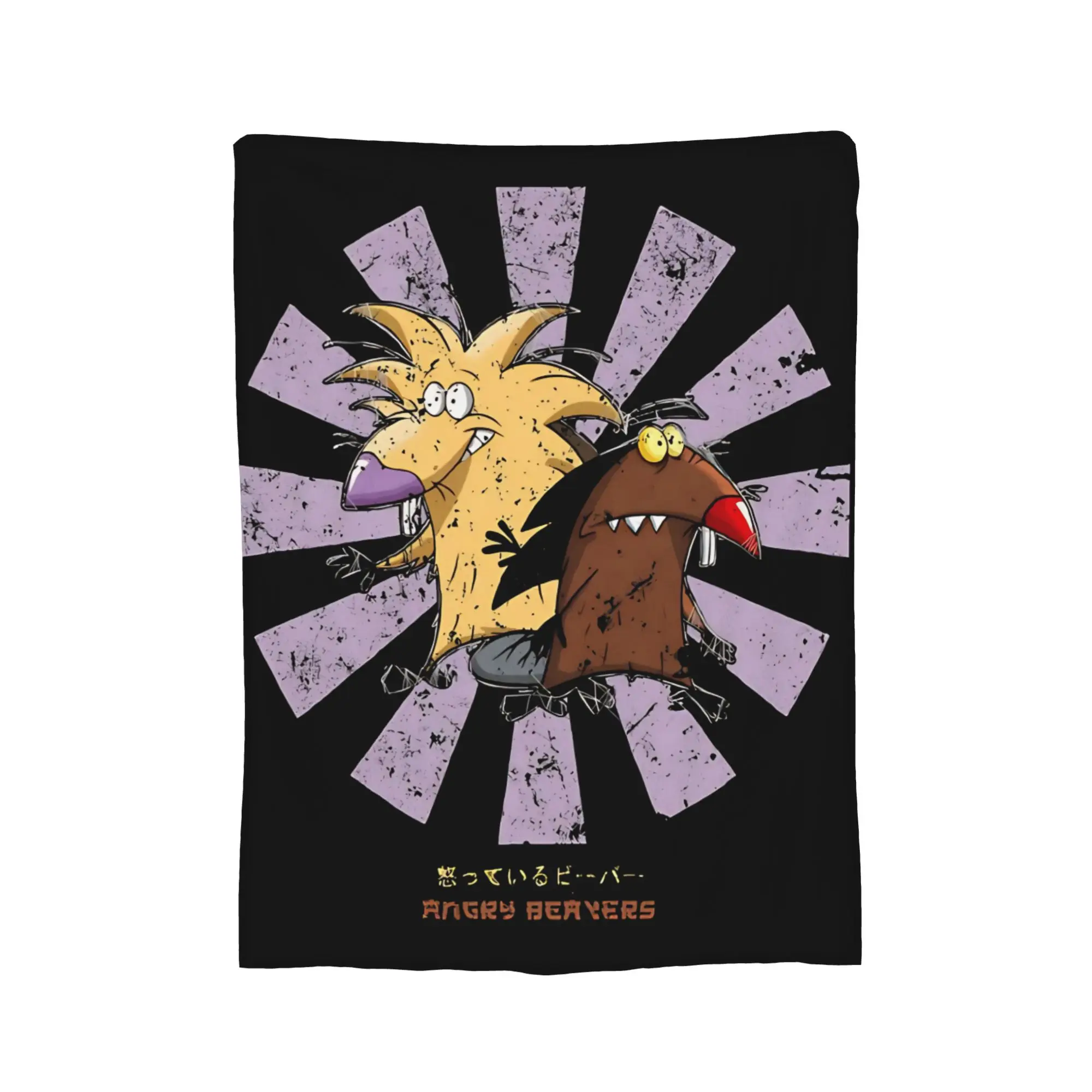 Фото Одеяло Angry Beavers Daggett & Norbert Feverish из супермягкого кораллового флиса, плюшевое, комфортное, подарок, пледы, покрывала для кровати. №3