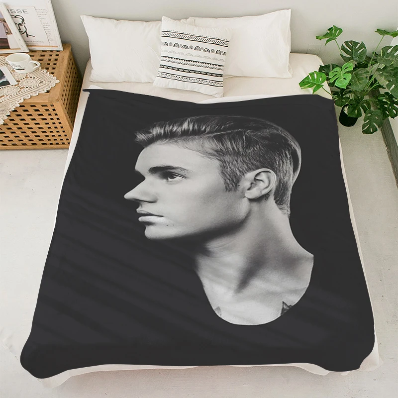 Одеяло на заказ S-Justin Biebers одеяла в стиле аниме постельное белье из микрофибры