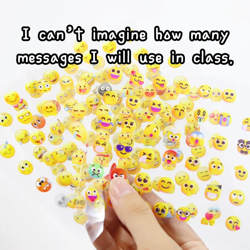 Водонепроницаемая наклейка со смайликом креативная для ноутбука багажа сделай