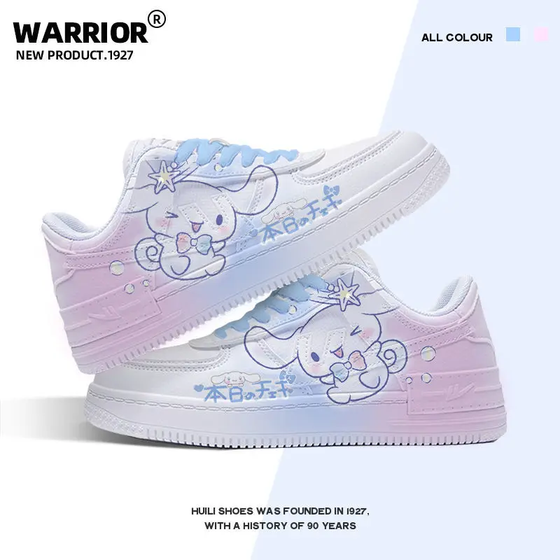 

New Sanrios Kawaii Cartoon Cinnamoroll My Melody Pompom Purins Hellokittys Skate Shoes Explosive Change Girl Authentic Leisure