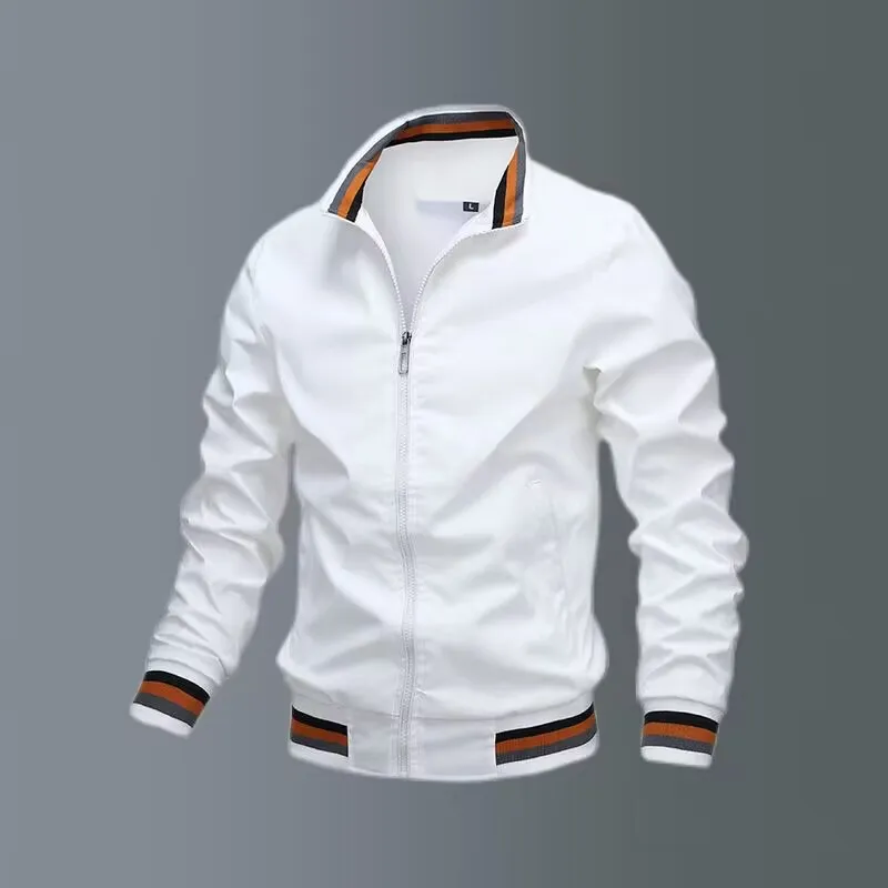 Golf Jacket 2023 Spring and Autumn New Men's Windproof Cycling Zipper Casual Work Jacket Fashion Outdoor Adventure Tops Jacket