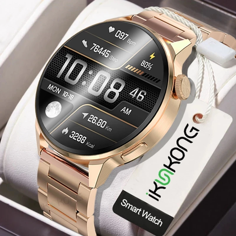 

New 390*390 HD Screen NFC Smart Watch Men Bluetooth Call Sport GPS Track Watch Custom Dial Heart Rate ECG PPG Smartwatch For Men