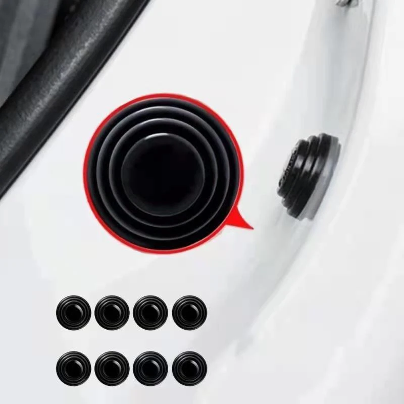 

10pcs Car Door Anti-shock Pad Hood Trunk Anti-collision Silicone Adhesive Sticker Pads Auto Anti-Noise Buffer Gasket Gaskets