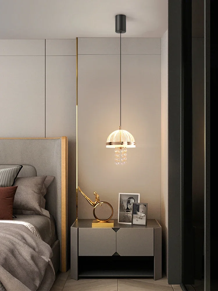 Прикроватная люстра для спальни новинка 2024 современная роскошная ресторана и